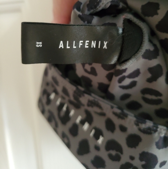Anthropologie All Fenix Charcoal Jagger Long Bra size XS in Leopard - Picture 5 of 6